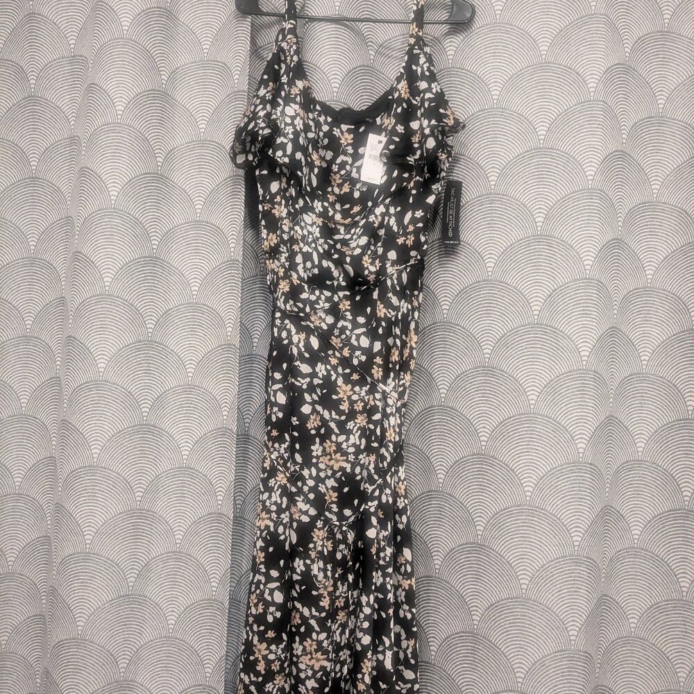 Lane Bryant black floral nwt dress
